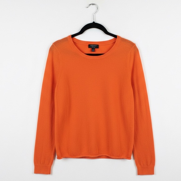 Charter Club Sweaters - Charter Club Luxury Women’s 100% Cashmere Crew Neck Sweater Orange Medium